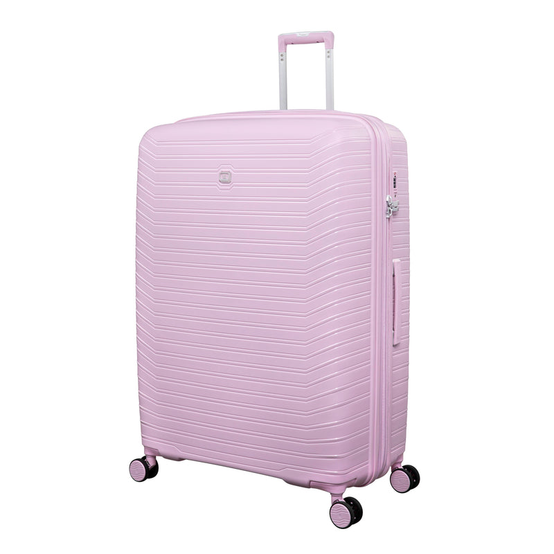 Continuous 34" Hardside Checked 8 Wheel Expandable Spinner (Lilac Snow)