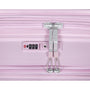 Continuous 4 Piece Hardside Expandable 8 Wheel Spinner Luggage Set with Hard-Pocket Carry-On (Lilac Snow)