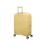 Continuous 4 Piece Hardside Expandable 8 Wheel Spinner Luggage Set with Soft-Pocket Carry-On (Mellow Yellow)