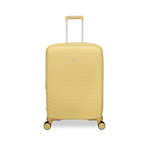 Continuous 26" Hardside Checked 8 Wheel Expandable Spinner (Mellow Yellow)