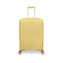 Continuous 4 Piece Hardside Expandable 8 Wheel Spinner Luggage Set with Soft-Pocket Carry-On (Mellow Yellow)