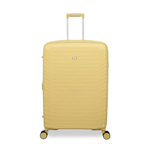Continuous 30" Hardside Checked 8 Wheel Expandable Spinner (Mellow Yellow)