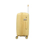 Continuous 4 Piece Hardside Expandable 8 Wheel Spinner Luggage Set with Soft-Pocket Carry-On (Mellow Yellow)