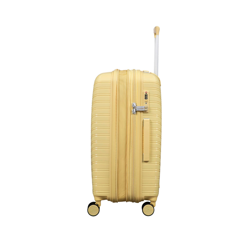 Continuous 22" Hardside Carry-On 8 Wheel Expandable Spinner (Mellow Yellow)