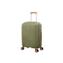 Continuous 4 Piece Hardside Expandable 8 Wheel Spinner Luggage Set (Olive Drab)