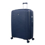 Continuous 4 Piece Hardside Expandable 8 Wheel Spinner Luggage Set with Soft-Pocket Carry-On (Outer Space)