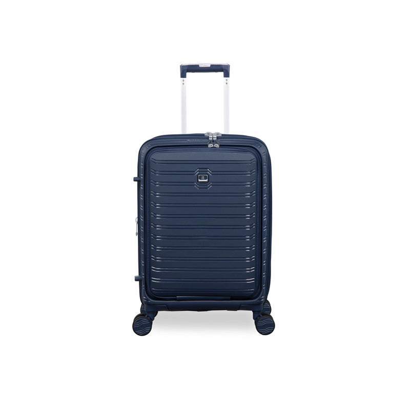 Continuous 4 Piece Hardside Expandable 8 Wheel Spinner Luggage Set with Hard-Pocket Carry-On (Outer Space)