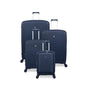 Continuous 4 Piece Hardside Expandable 8 Wheel Spinner Luggage Set with Hard-Pocket Carry-On (Outer Space)