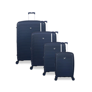 Continuous 4 Piece Hardside Expandable 8 Wheel Spinner Luggage Set (Outer Space)