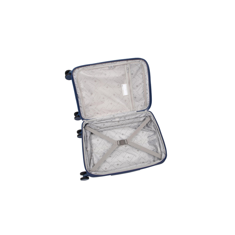 Continuous 4 Piece Hardside Expandable 8 Wheel Spinner Luggage Set with Soft-Pocket Carry-On (Outer Space)
