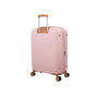 Continuous 4 Piece Hardside Expandable 8 Wheel Spinner Luggage Set (Peach Whip)