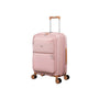 Continuous 4 Piece Hardside Expandable 8 Wheel Spinner Luggage Set with Soft-Pocket Carry-On (Peach Whip)