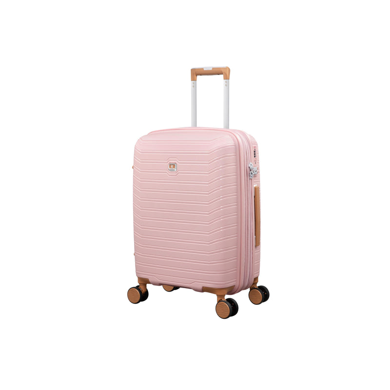 Continuous 4 Piece Hardside Expandable 8 Wheel Spinner Luggage Set (Peach Whip)
