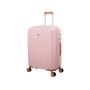 Continuous 4 Piece Hardside Expandable 8 Wheel Spinner Luggage Set with Hard-Pocket Carry-On (Peach Whip)