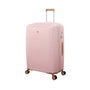 Continuous 4 Piece Hardside Expandable 8 Wheel Spinner Luggage Set with Hard-Pocket Carry-On (Peach Whip)