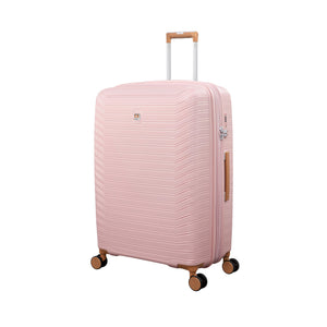 Continuous 30" Hardside Checked 8 Wheel Expandable Spinner (Peach Whip)