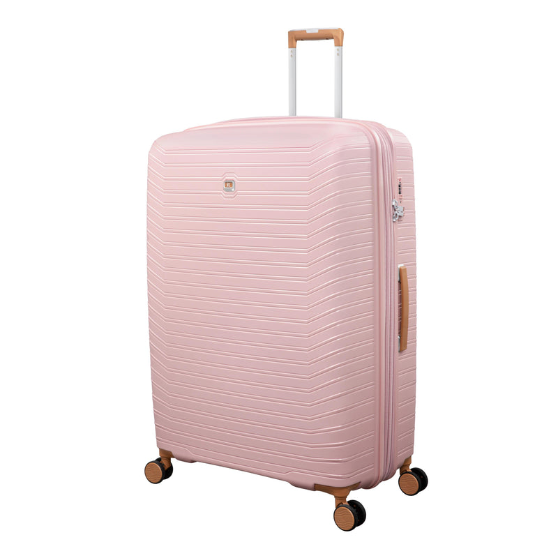 Continuous 4 Piece Hardside Expandable 8 Wheel Spinner Luggage Set (Peach Whip)