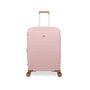 Continuous 4 Piece Hardside Expandable 8 Wheel Spinner Luggage Set with Hard-Pocket Carry-On (Peach Whip)