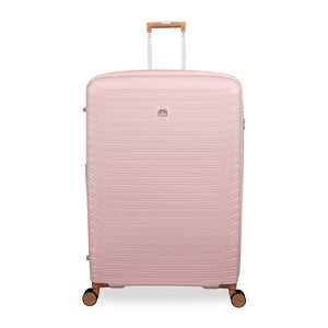 Continuous 34" Hardside Checked 8 Wheel Expandable Spinner (Peach Whip)