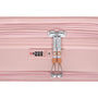Continuous 4 Piece Hardside Expandable 8 Wheel Spinner Luggage Set with Hard-Pocket Carry-On (Peach Whip)