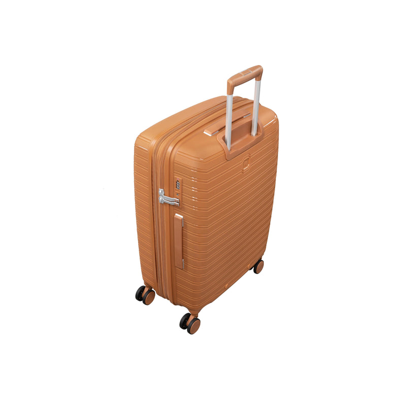 Continuous 4 Piece Hardside Expandable 8 Wheel Spinner Luggage Set (Pumpkin Spice)