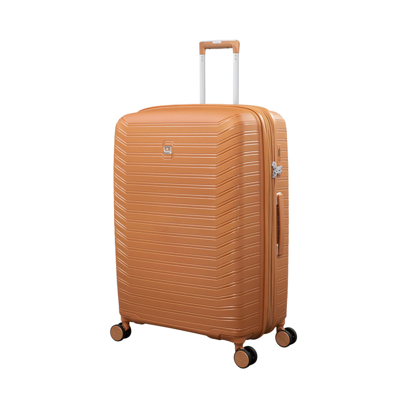 Continuous 30" Hardside Checked 8 Wheel Expandable Spinner (Pumpkin Spice)