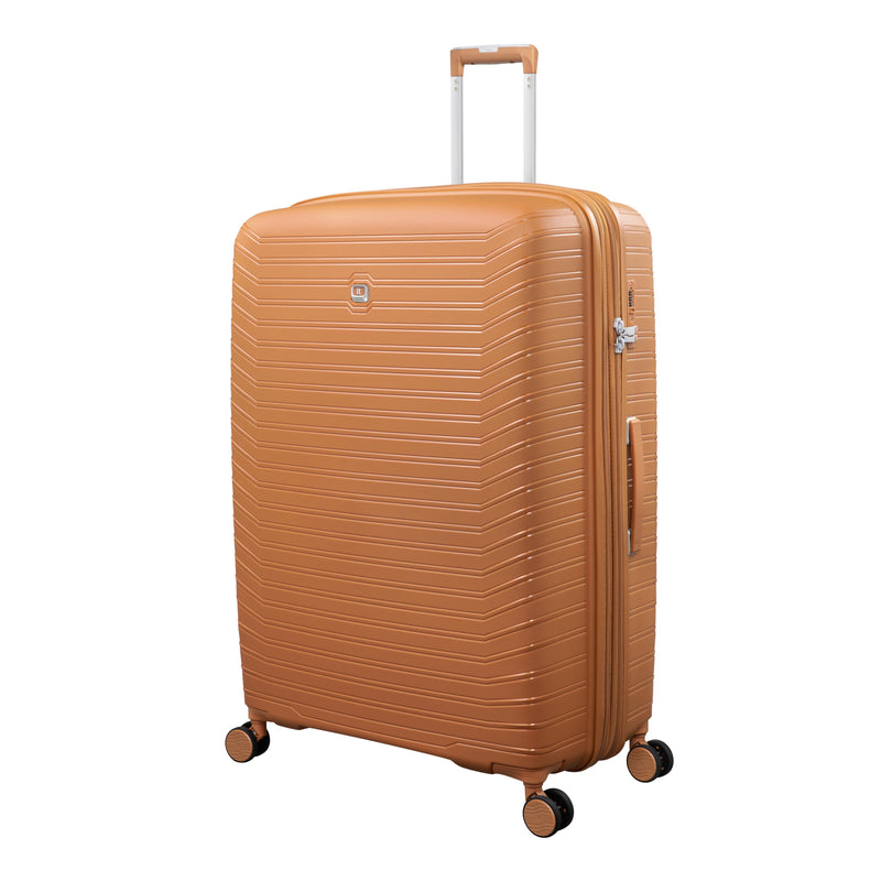 Continuous 4 Piece Hardside Expandable 8 Wheel Spinner Luggage Set (Pumpkin Spice)