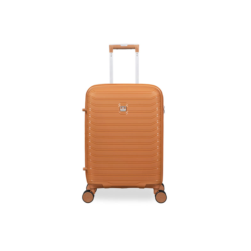 Continuous 4 Piece Hardside Expandable 8 Wheel Spinner Luggage Set (Pumpkin Spice)