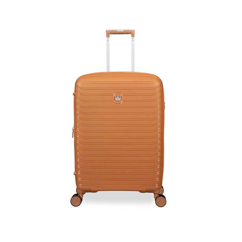 Continuous 4 Piece Hardside Expandable 8 Wheel Spinner Luggage Set with Hard-Pocket Carry-On (Pumpkin Spice)