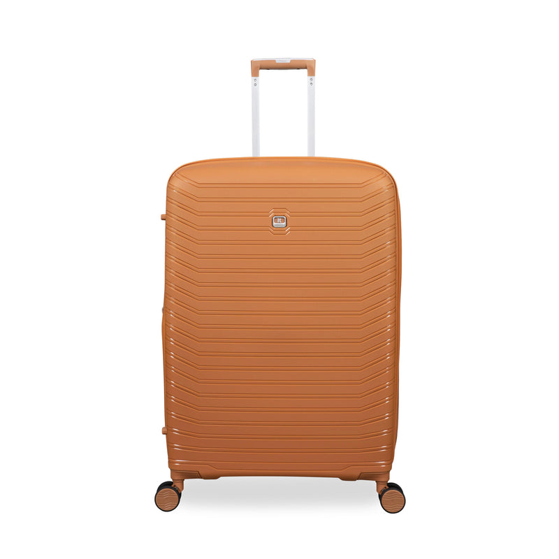 Continuous 30" Hardside Checked 8 Wheel Expandable Spinner (Pumpkin Spice)