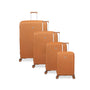 Continuous 4 Piece Hardside Expandable 8 Wheel Spinner Luggage Set (Pumpkin Spice)