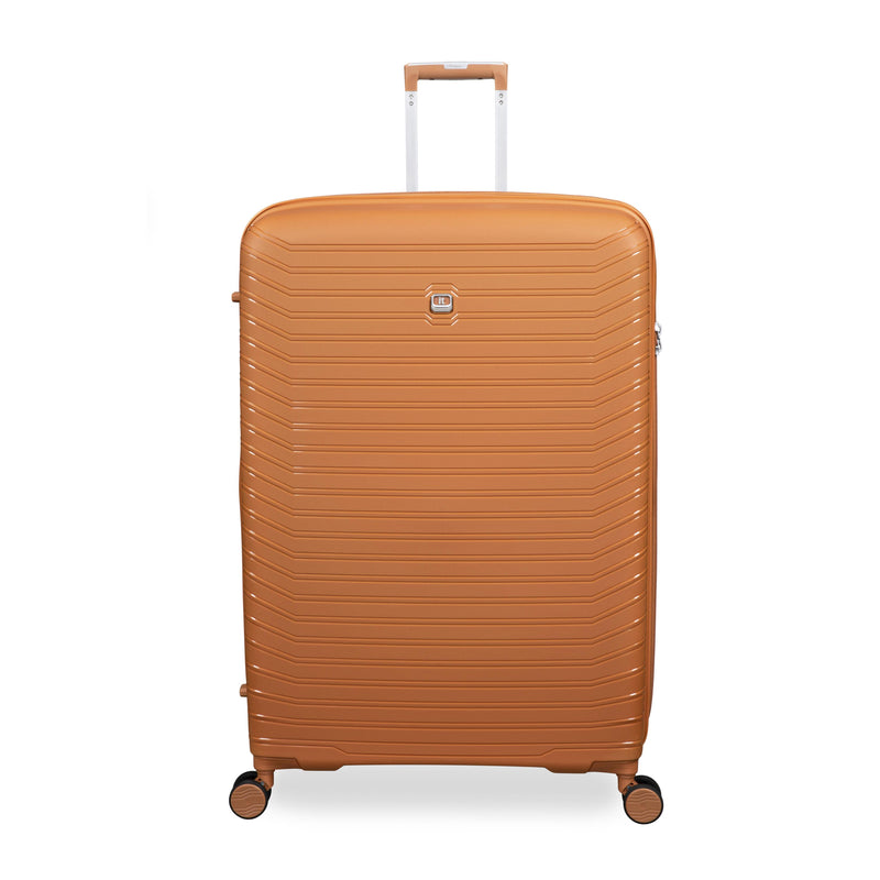 Continuous 4 Piece Hardside Expandable 8 Wheel Spinner Luggage Set (Pumpkin Spice)