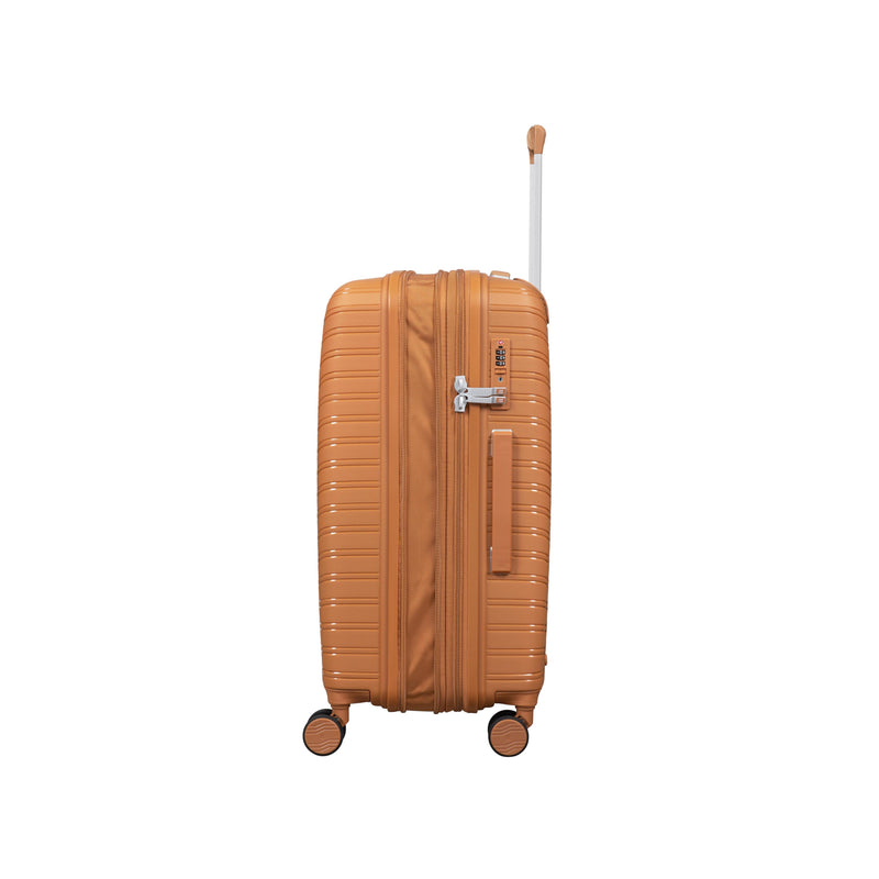 Continuous 4 Piece Hardside Expandable 8 Wheel Spinner Luggage Set (Pumpkin Spice)