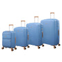 Continuous 4 Piece Hardside Expandable 8 Wheel Spinner Luggage Set with Soft-Pocket Carry-On (Quiet Harbour)