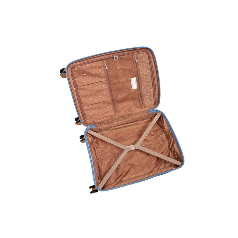Continuous 4 Piece Hardside Expandable 8 Wheel Spinner Luggage Set with Hard-Pocket Carry-On (Quiet Harbour)