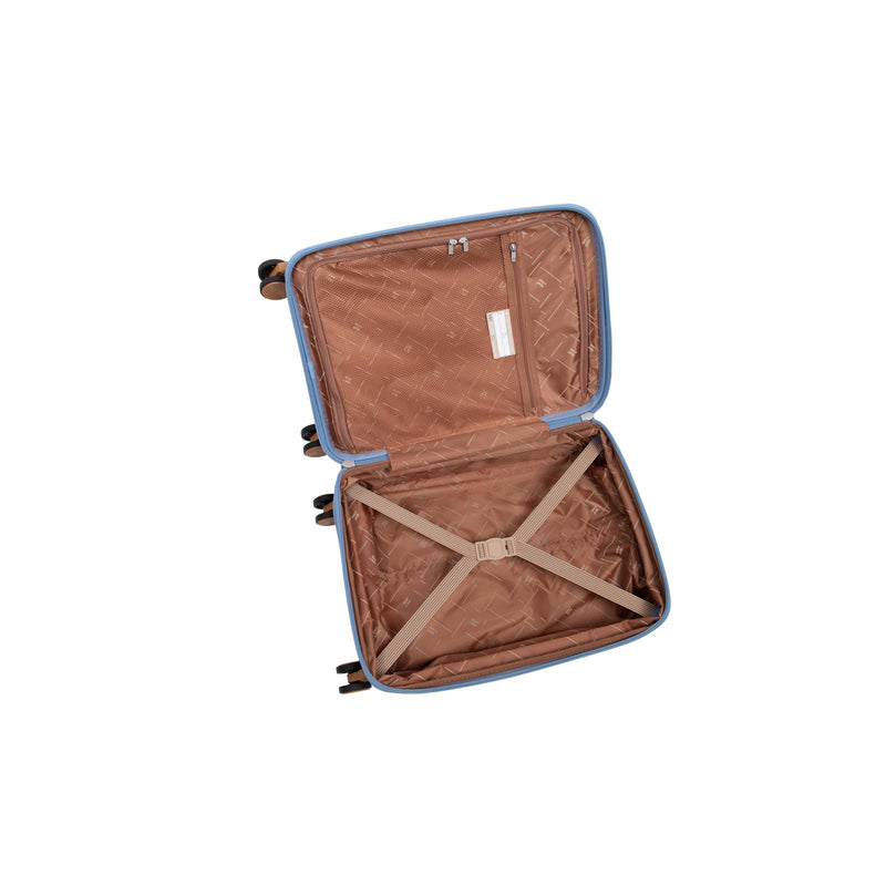 Continuous 4 Piece Hardside Expandable 8 Wheel Spinner Luggage Set with Hard-Pocket Carry-On (Quiet Harbour)