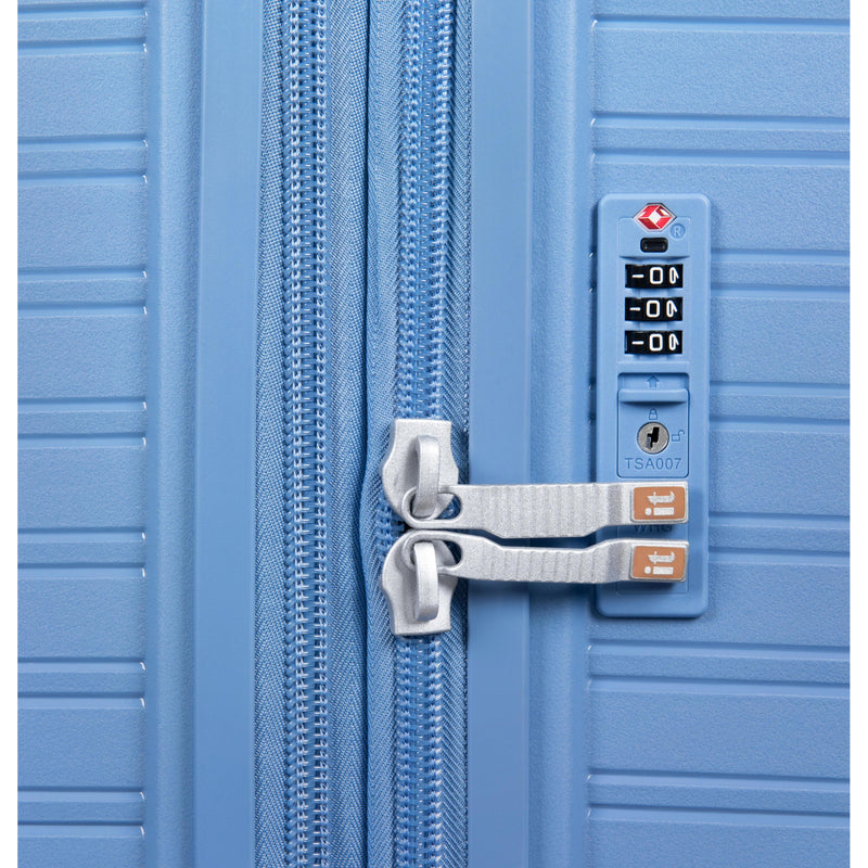 Continuous 4 Piece Hardside Expandable 8 Wheel Spinner Luggage Set (Quiet Harbour)