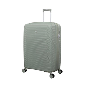 Continuous 30" Hardside Checked 8 Wheel Expandable Spinner (Seagrass)