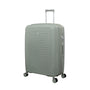 Continuous 4 Piece Hardside Expandable 8 Wheel Spinner Luggage Set with Soft-Pocket Carry-On (Seagrass)
