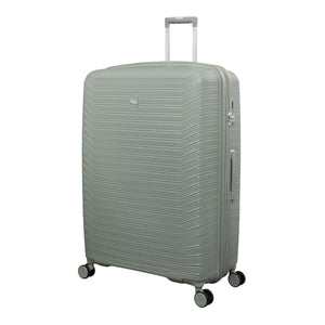 Continuous 34" Hardside Checked 8 Wheel Expandable Spinner (Seagrass)