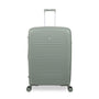 Continuous 4 Piece Hardside Expandable 8 Wheel Spinner Luggage Set with Hard-Pocket Carry-On (Seagrass)