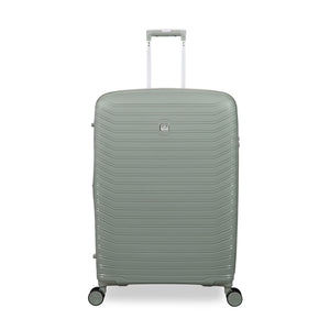 Continuous 30" Hardside Checked 8 Wheel Expandable Spinner (Seagrass)
