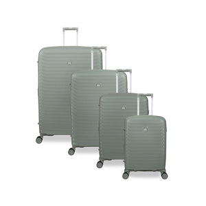 Continuous 4 Piece Hardside Expandable 8 Wheel Spinner Luggage Set (Seagrass)