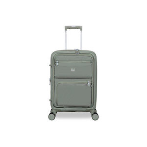 Continuous 22" Hardside Carry-On 8 Wheel Expandable Spinner with Soft Pocket (Seagrass)