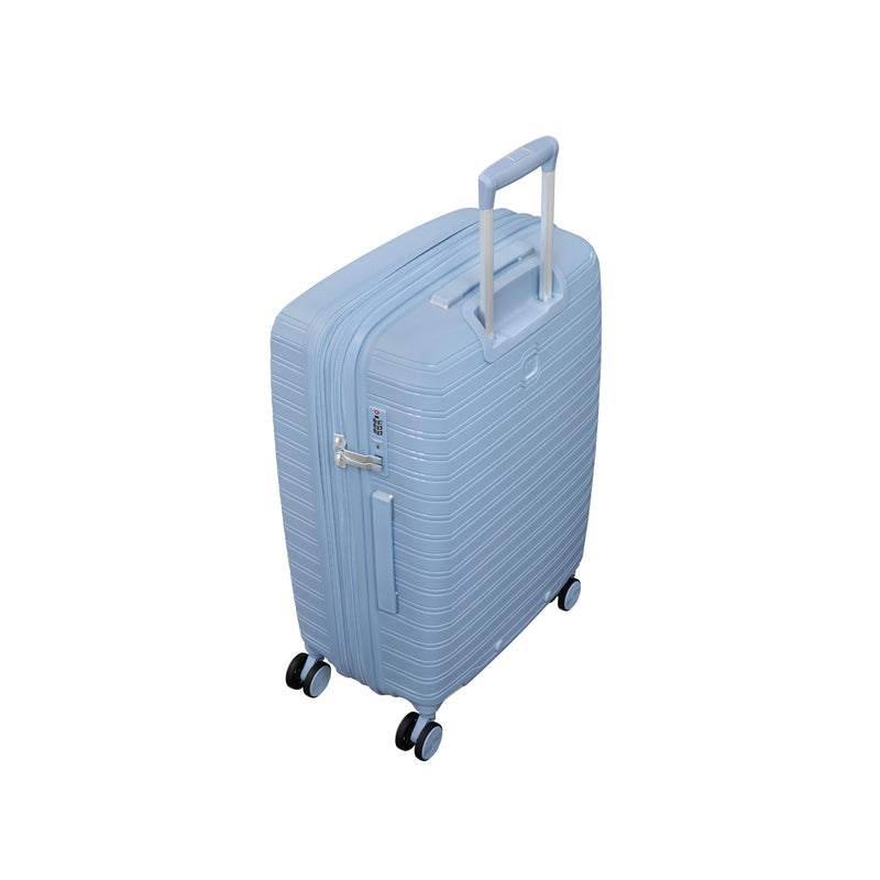 Continuous 4 Piece Hardside Expandable 8 Wheel Spinner Luggage Set with Soft-Pocket Carry-On (Skyway)