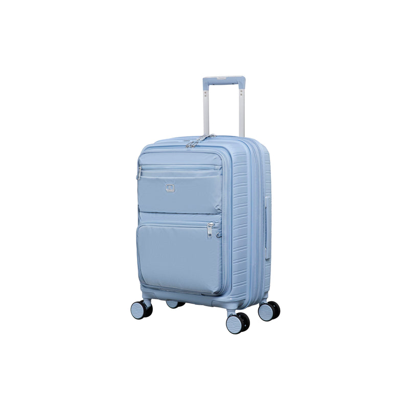Continuous 4 Piece Hardside Expandable 8 Wheel Spinner Luggage Set with Soft-Pocket Carry-On (Skyway)