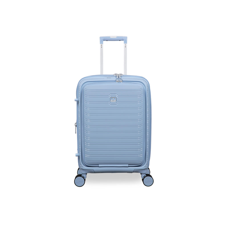 Continuous 4 Piece Hardside Expandable 8 Wheel Spinner Luggage Set with Hard-Pocket Carry-On (Skyway)