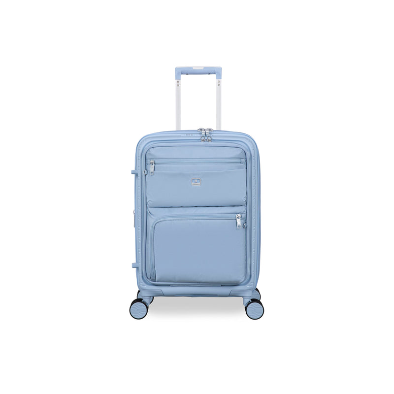 Continuous 4 Piece Hardside Expandable 8 Wheel Spinner Luggage Set with Soft-Pocket Carry-On (Skyway)
