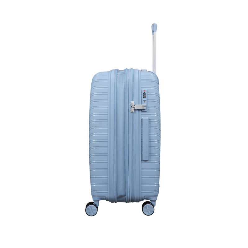 Continuous 4 Piece Hardside Expandable 8 Wheel Spinner Luggage Set with Hard-Pocket Carry-On (Skyway)