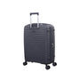Continuous 4 Piece Hardside Expandable 8 Wheel Spinner Luggage Set with Soft-Pocket Carry-On (Warm Charcoal)